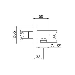 Подключение для шланга Webert SHOWER SET AC0344560 черный матовый купить в интернет-магазине сантехники Sanbest