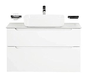 Тумба с раковиной и столешницей BelBagno ETNA H60 2C 100 Bianco Lucido для ванной в интернет-магазине Sanbest