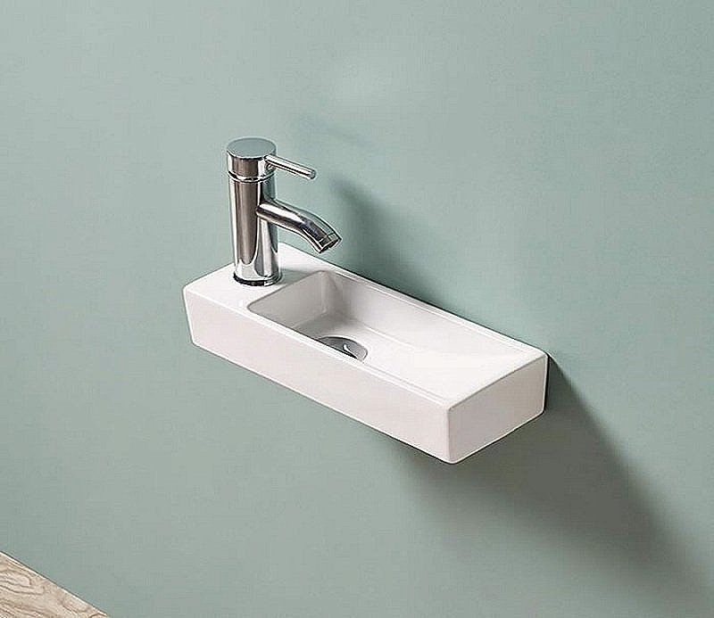 Раковина Ceramalux N 38 9048F белая купить в интернет-магазине Sanbest