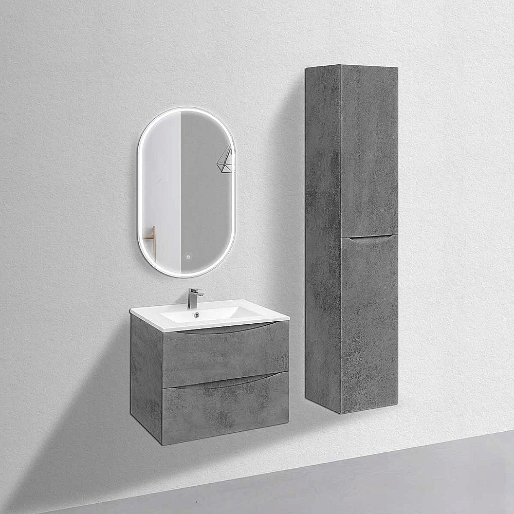 Тумба с раковиной Vincea Mia 700 Beton для ванной в интернет-магазине Sanbest