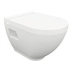 Унитаз подвесной Bien Harmony HRKA052N2VP1W3000 белый, с крышкой микролифт, безободковый купить в интернет-магазине Sanbest