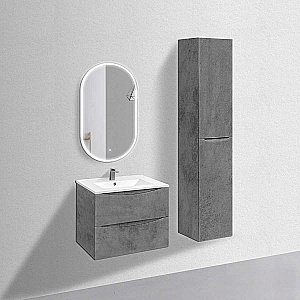 Тумба с раковиной Vincea Mia 700 Beton для ванной в интернет-магазине Sanbest