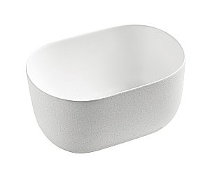 Раковина накладная Gid Creativo 45 N9302wg 51220 белая матовая, белый графит купить в интернет-магазине Sanbest