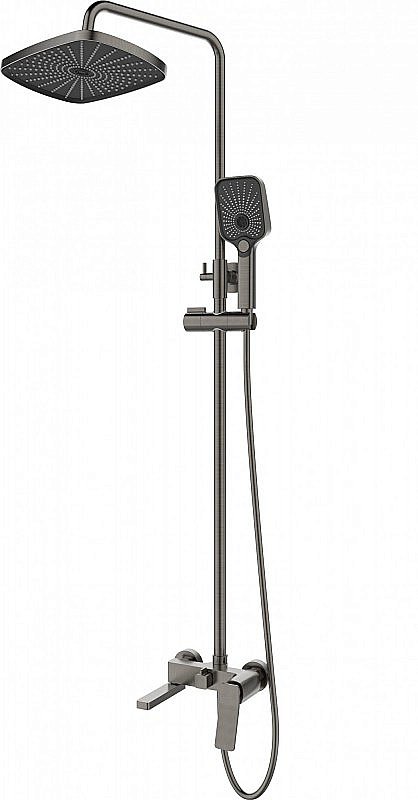 Душевая ситема Esbano GEMINI DS-GM оружейная сталь купить в интернет-магазине сантехники Sanbest