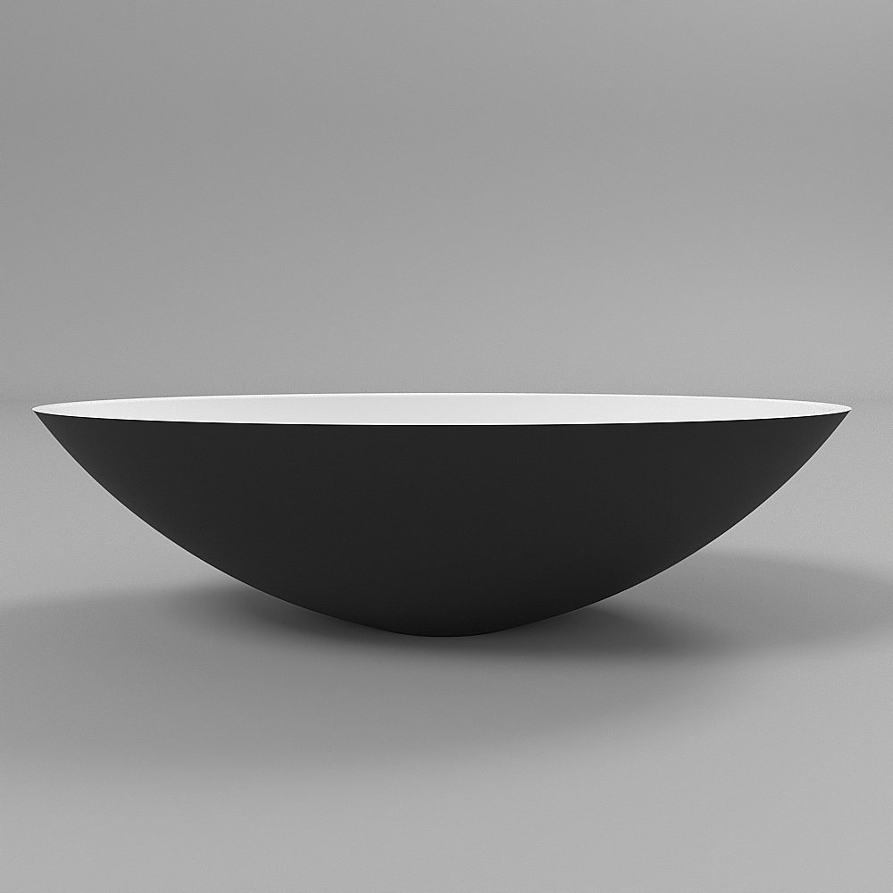 Раковина накладная WhiteCross Aquamarine 56 0715.056035.20100 черная матовая, белая матовая купить в интернет-магазине Sanbest