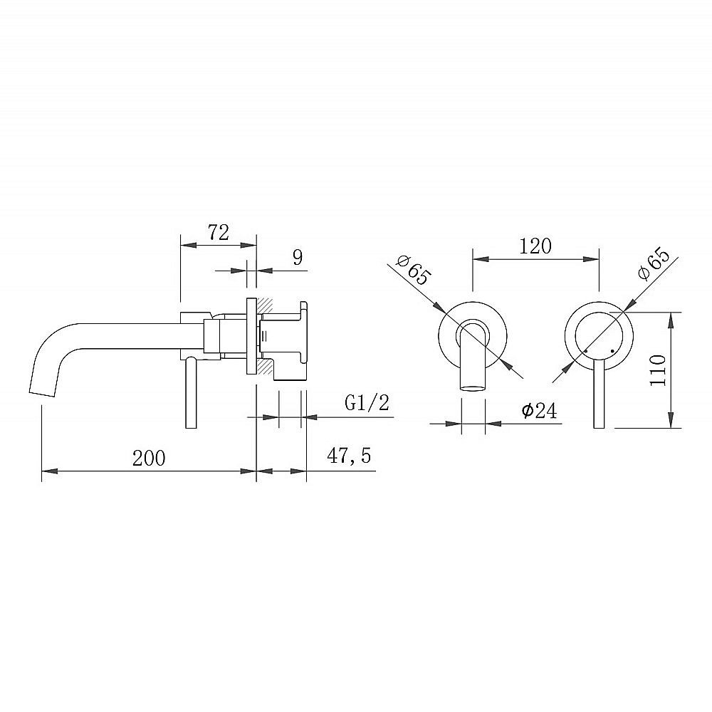 Смеситель для раковины BERGES VENTAS R 076012 черный матовый купить в интернет-магазине сантехники Sanbest