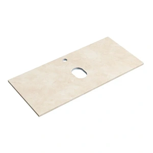 Столешница Sancos 100 TT100A2X с отверстием под смеситель, бежевая для ванной в интернет-магазине сантехники Sanbest