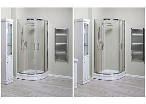 Душевой уголок Aquanet Delta NPE2142 90x90 стекло прозрачное/профиль хром купить в интернет-магазине Sanbest