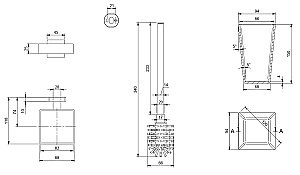 Ершик для унитаза Villeroy&Boch Elements – Striking TVA15201700061 хром купить в интернет-магазине сантехники Sanbest