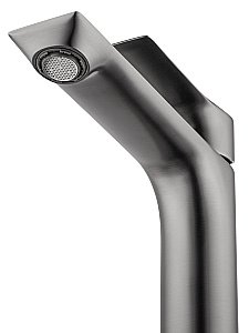 Смеситель для раковины высокий WONZON & WOGHAND BRILLIANT WW-88019079-BGM темный графит купить в интернет-магазине сантехники Sanbest