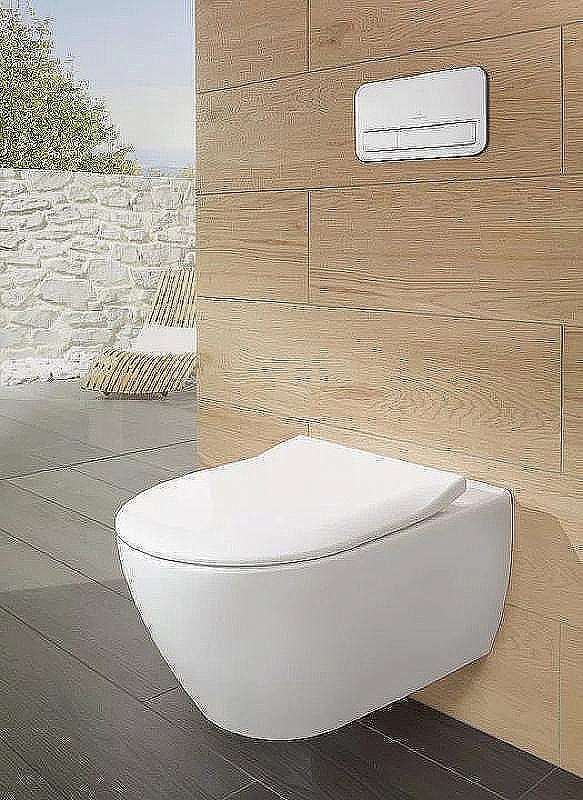Унитаз подвесной Villeroy&Boch Subway 2.0 5614R0R1 альпийский белый, безободковый купить в интернет-магазине Sanbest
