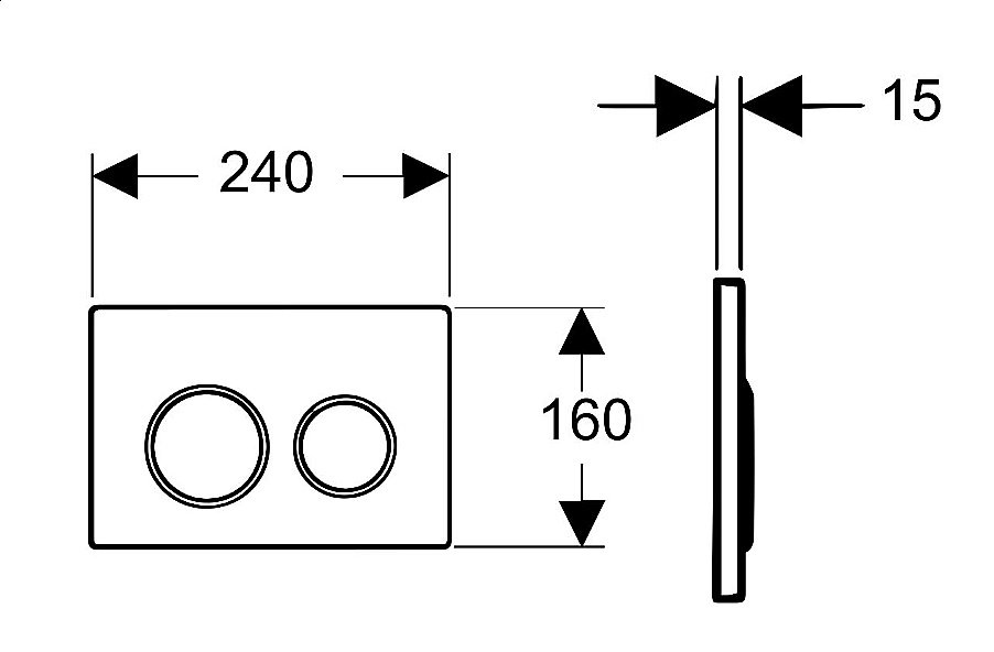 Кнопка смыва Boheme White Gold 660 купить в интернет-магазине сантехники Sanbest