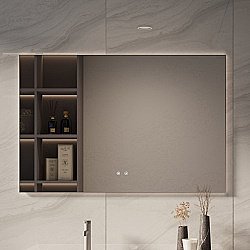 Зеркало LED Vincea VLM-4F120GM-2 120х80 вороненая сталь в ванную от интернет-магазине сантехники Sanbest