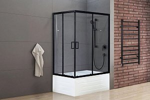 Душевой уголок Royal Bath RB 8100BP-T-BL 100х80 прозрачный купить в интернет-магазине Sanbest