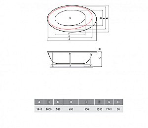 Акриловая ванна Vayer Boomerang 194x100 с панелью купить в интернет-магазине Sanbest