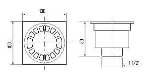 Душевой трап Migliore Bangkok ML.RIC-10.104.DO золото купить в интернет-магазине Sanbest