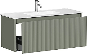Тумба с раковиной и столешницей Allen Brau Gravity 120 1.370019.CGM олива матовая для ванной в интернет-магазине Sanbest