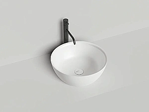 Раковина накладная Salini Alda 02 1102210M 42,5 из искусственного камня S-Stone, белая матовая купить в интернет-магазине Sanbest