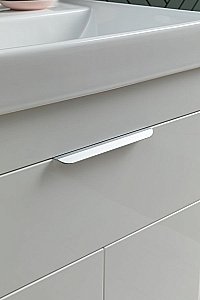 Тумба с раковиной Aquanet Ирис new 70 белый глянец для ванной в интернет-магазине Sanbest