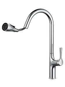 Смеситель для кухни с выдвижным изливом WONZON & WOGHAND, Хром (WW-AE54123-CR) купить в интернет-магазине сантехники Sanbest