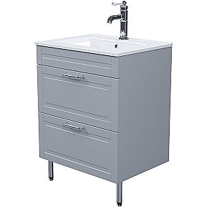 Тумба с раковиной Iddis Oxford 60 OXF60L0I95K светло-серая для ванной в интернет-магазине Sanbest