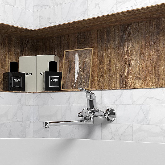 Смеситель для ванны PAINI Trento TRCR119LMKM хром купить в интернет-магазине сантехники Sanbest