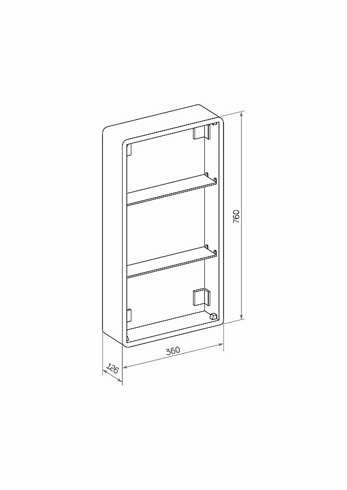 Зеркальный шкаф Taliente Cbled TA-CBled-EL4080R 40 купить в интернет-магазине сантехники Sanbest