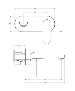 Смеситель для раковины Cezares STYLUS-BLI1-IN-W0 сатин купить в интернет-магазине сантехники Sanbest