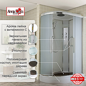 Душевая кабина AvaCan EM Серия EM2812 120х80 стандартная купить в интернет-магазине Sanbest