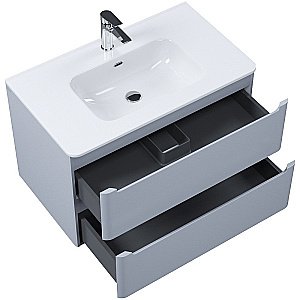 Тумба с раковиной Iddis Edifice 80 EDI80L0I95K светло-серая для ванной в интернет-магазине Sanbest