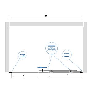 Душевая система RGW Shower Panels SP-6143-01 50140801-01 хром купить в интернет-магазине сантехники Sanbest
