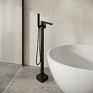 Смеситель напольный для ванны Grossman Falcon 530.K35.08.210 черный матовый купить в интернет-магазине сантехники Sanbest