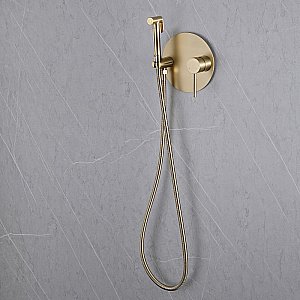 Гигиенический душ Abber EMOTION AF8826G золото матовое купить в интернет-магазине сантехники Sanbest