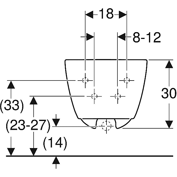Биде подвесное Geberit iCon 501.898.00.1 белое купить в интернет-магазине Sanbest