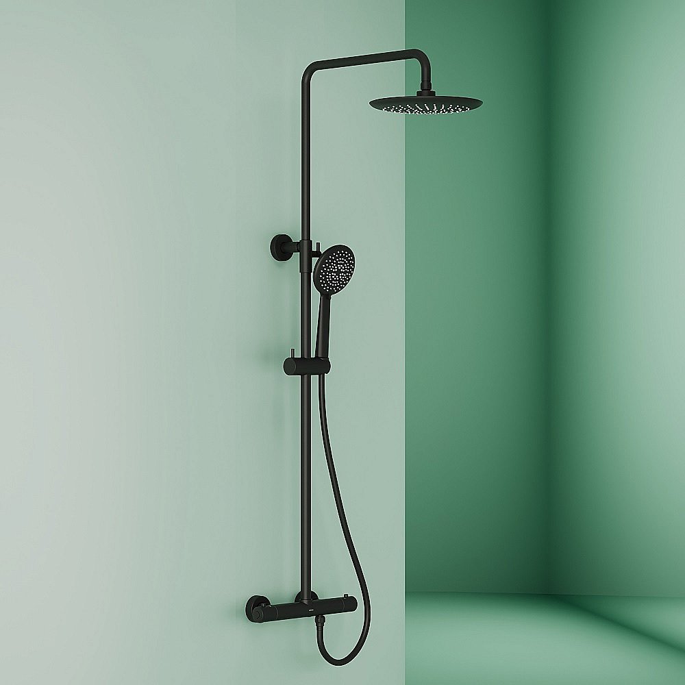 Душевая система Sancos Game SC3002MB черная матовая купить в интернет-магазине сантехники Sanbest