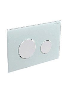 Кнопка для инсталляции Cezares LUX-GB-BIO-C белая глянцевая, белая матовая купить в интернет-магазине сантехники Sanbest