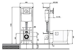 Унитаз подвесной Santek Бореаль 1WH501544 с инсталляцией, с крышкой микролифт купить в интернет-магазине Sanbest