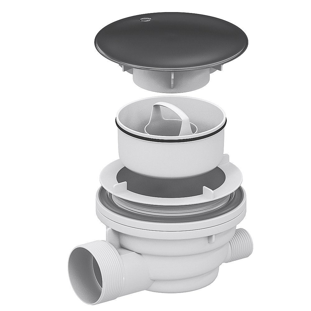 Сифон для поддонов RGW Velplex QYD-01 графит купить в интернет-магазине сантехники Sanbest