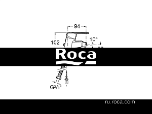 Смеситель для биде Roca Victoria 5A6125C0M купить в интернет-магазине сантехники Sanbest