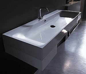 Раковина Kerasan Cento 120 3534bi*1 белая купить в интернет-магазине Sanbest