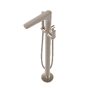 Смеситель для ванны VitrA Root Round A4274134EXP с ручным душем, брашированный никель купить в интернет-магазине сантехники Sanbest