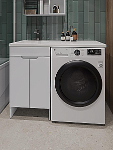 Тумба с раковиной Orange Sistema 110 STD-50TUW белая для ванной в интернет-магазине Sanbest