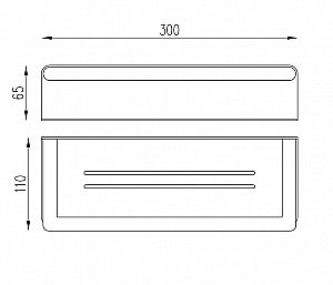 Полка Abber Osten 316 AA1862BG золото брашированное купить в интернет-магазине сантехники Sanbest