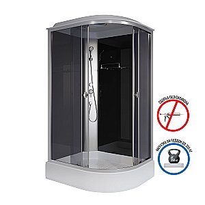 Душевая кабина Niagara Eco E120/80/26/TN 120х80 стекло тонированное/профиль хром купить в интернет-магазине Sanbest