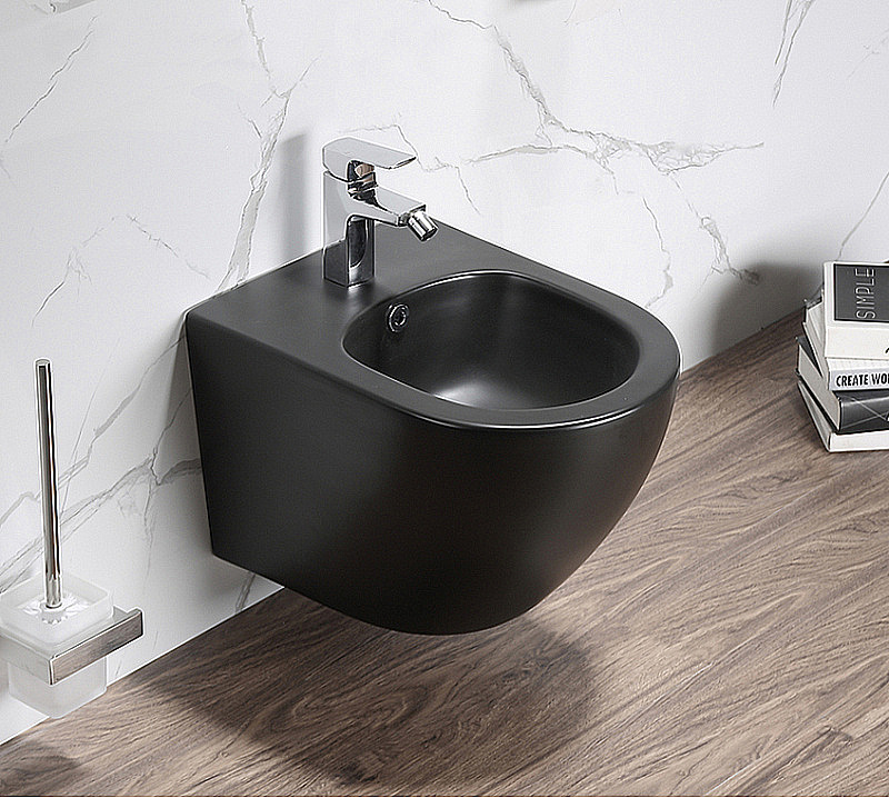 Биде Azario Grado AZ-0046-BN SP черное матовое купить в интернет-магазине Sanbest