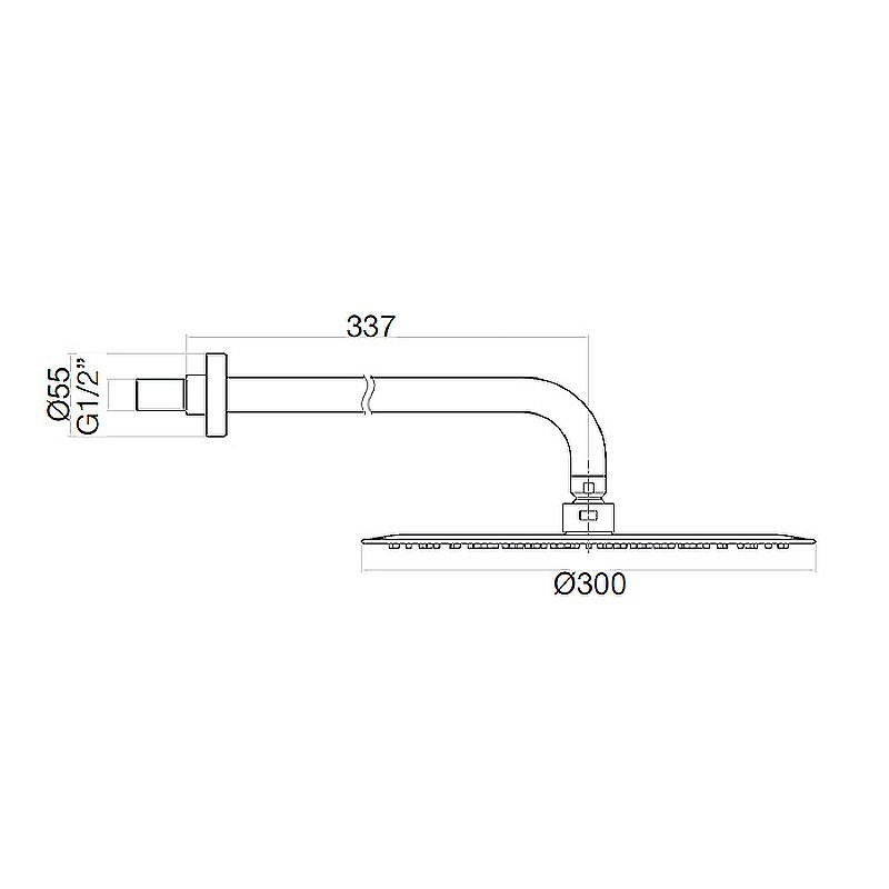 Верхний душ Webert AC0841740 белый матовый купить в интернет-магазине сантехники Sanbest