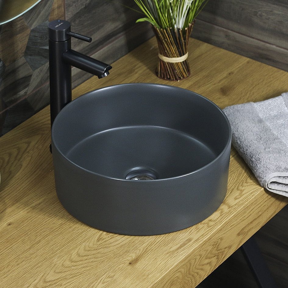Раковина Melana 320357MDG 320357MDG-805 темно-серая матовая купить в интернет-магазине Sanbest