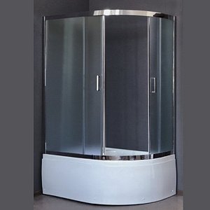 Душевой уголок Royal Bath RB8120BK-C-CH 120х80 матовый купить в интернет-магазине Sanbest