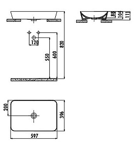 Раковина Creavit Ultra 60 UL060-00SM00E-0000 черная матовая купить в интернет-магазине Sanbest