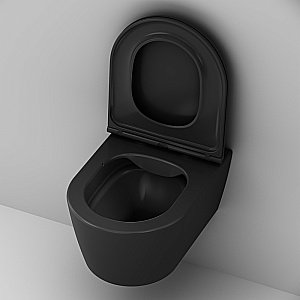 Унитаз подвесной AM.PM Func C8F1700MBSC черный матовый, безободковый купить в интернет-магазине Sanbest